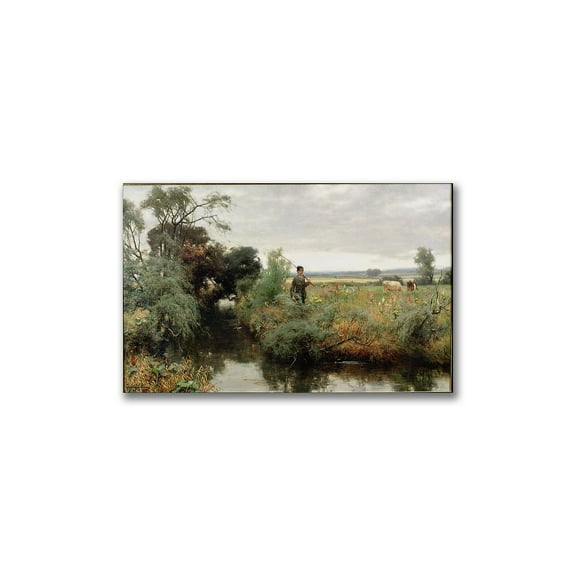 Trademark Fine Art "Off Fishing" Canvas Wall Art by David Faraquharson