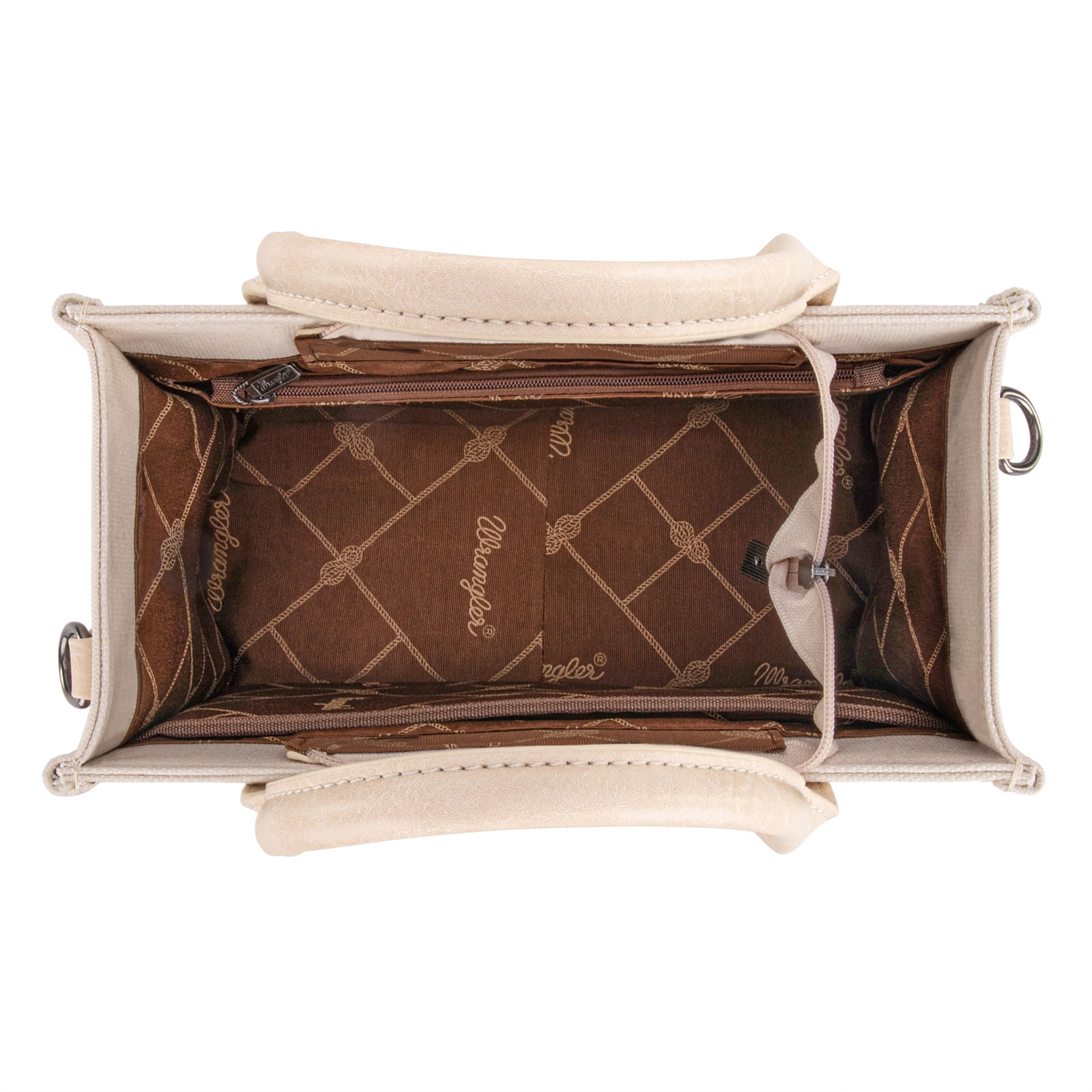 Wrangler Tote Bag for Women Retro Canvas Top Handle Purses and Handbags, Beuge-Coffee