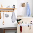 thumbnail image 4 of Wall Mounted Coat Hooks Robe Hooks Cloth Hanger Coat Hanger Rustic Hooks For Bath Kitchen Garage Single Coat Hanger (Black ), 4 of 5