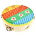 thumbnail image 1 of Children's Tambourine Wooden Bell Hand Percussion, 1 of 7