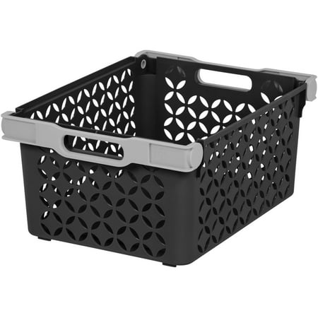 Iris Large Decorative Basket Pack Of 2 Tan Walmart Com