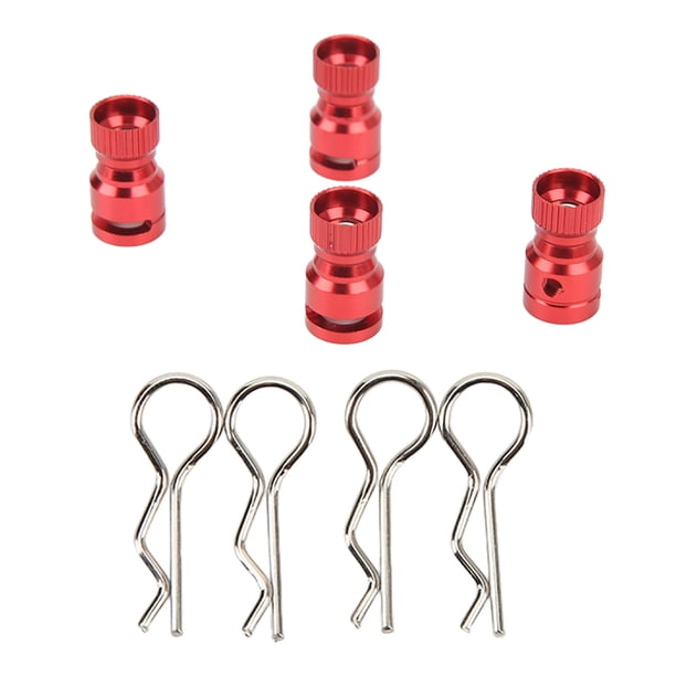 Localizador de orificios de columna de montaje de carcasa de cuerpo RC, 4 piezas de metal Localizador de orificios de carcasa de cuerpo RC Localizador de orificios de montaje de carcasa de cuerpo RC Acabado de lujo Jadeshay A