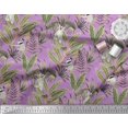 thumbnail image 2 of Soimoi Rayon Fabric Leaves & Lemur Animal Print Sewing Fabric Yard 56 Inch Wide, 2 of 3