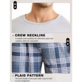 thumbnail image 5 of Aivtalk Mens Pajamas Loungewear Set PJ Long Sleeve Shirts Plaid Pants Lightweight Soft Sleepwear 2 Piece M, 5 of 7