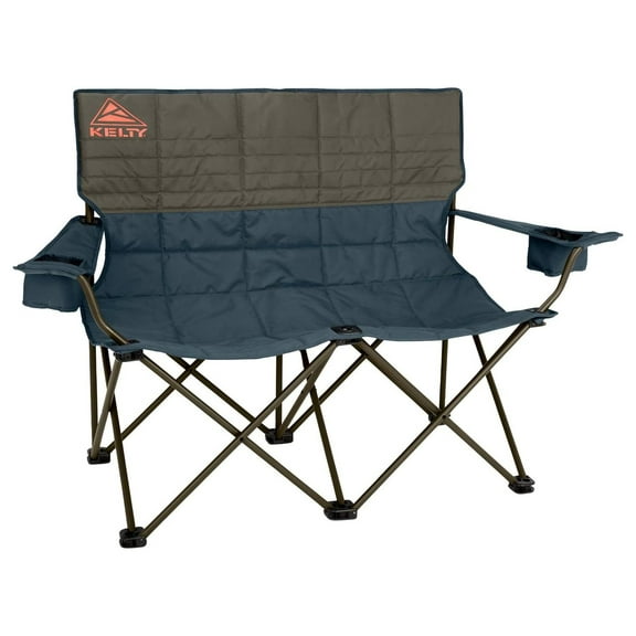 Loveseat 2-Person Oversized Camping Chair – Folding Heavy Duty Double Camp Seat for Soccer Games, Backyard, Tailgating and Beach Days
