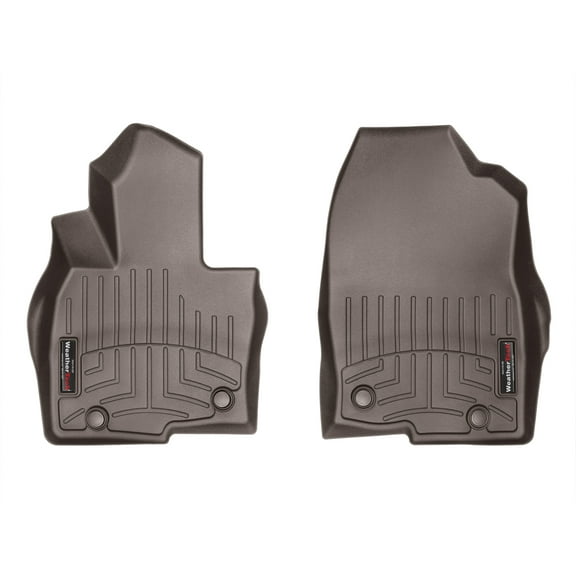 WeatherTech Custom Fit FloorLiners compatible with 2016-2019 Mazda CX-9 - 1st Row (Driver & Passenger), Cocoa