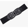 thumbnail image 4 of WCJM Women's Wide Elastic Waist Belt with Rd Buckle Stretchy Fashion Waistband for Jeans or Dresses Adjustable Comfort Fit Belt, 4 of 5