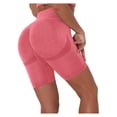 thumbnail image 6 of QLEICOM Womens Athletic Shorts, Plus Size Shorts, Hip-lifting Sports Fitness Running High-waist Yoga Pants Yoga Shorts, Running Shorts, Comfy Beach Shorts, Cycling Shorts Red L, 6 of 6