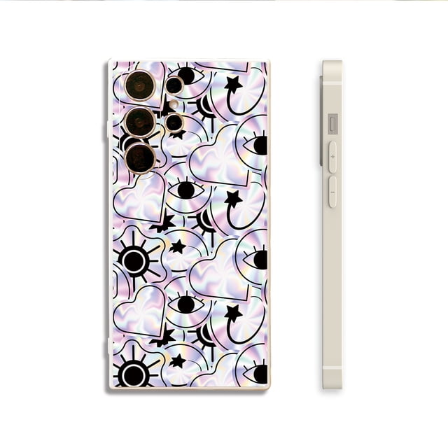 Elegantes fundas adhesivas en forma de corazón para iPhone 15 Pro Max, 14, 13, 12 Pro y 11: ¡perfectas para usuarios de teléfonos minimalistas!
