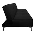 thumbnail image 3 of Sofa Cama Reclinable El Bazar Store Milo Terciopelo Negro , Futon 3 posiciones, Sala, 3 of 5