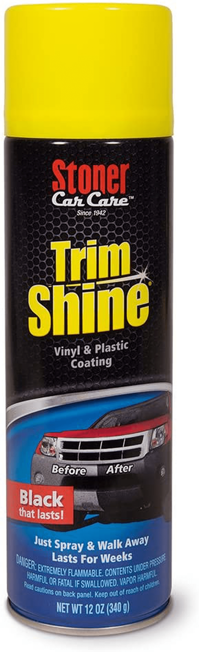 Stoner Car Care 91034 12Ounce Trim Shine Protectant Aerosol Restores
