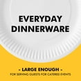 thumbnail image 3 of PENGXIANG Disposable Paper Plates 8.5 Inch [200 Count]  White Uncoated Plates for Party  8.5" Paper Plate Bulk, 3 of 9