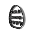 thumbnail image 3 of Squiggly Wave Easter Egg Decor, Minimalist Line Art Sculpture Accent, 3 of 7