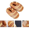 thumbnail image 4 of 39/40 1 Pair Bread Slippers Fake French Loaf Super Soft Slippers Winter Indoor Cotton Bread Sandals Winter Plush Food, 4 of 4