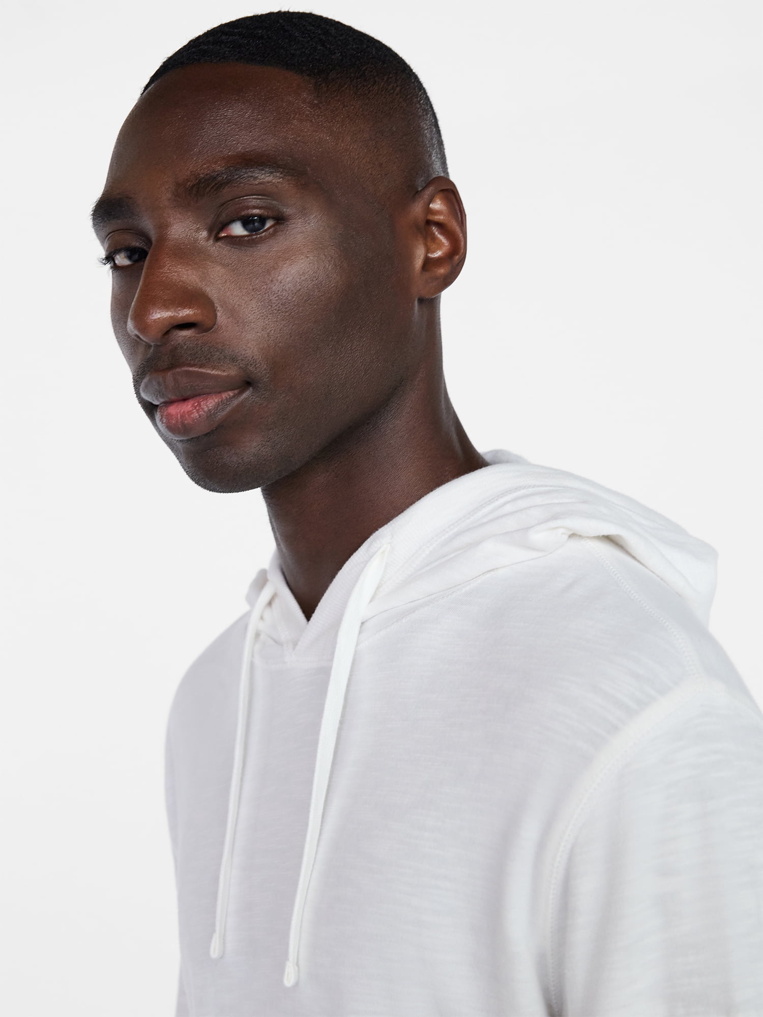 George Men's and Big Men's Slub Hoodie with Long Sleeves, Size S-3XL