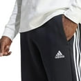 thumbnail image 4 of Big & Tall adidas Essentials 3-Stripes Open Hem Fleece Pants Color: Black Size: 4XL, 4 of 5