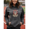 thumbnail image 3 of Bold Hockey Hoodie for Men and Women, Unisex Pullover Hooded Sweatshirt, Comfortable Cotton Poly Blend, Casual Everyday Streetwear, 3 of 5