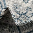 thumbnail image 3 of Unique Loom Outdoor Aztec Collection Area Rug - Coba (7' 10" x 10' Oval Blue/Ivory), 3 of 7