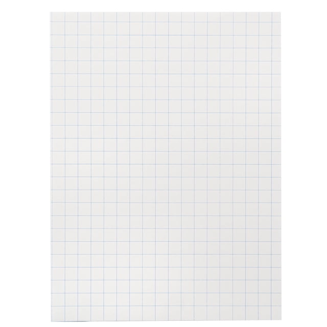 Graph Paper School Smart, regla de 1/2 cm, 23 x 30 cm, color blanco, 500 hojas