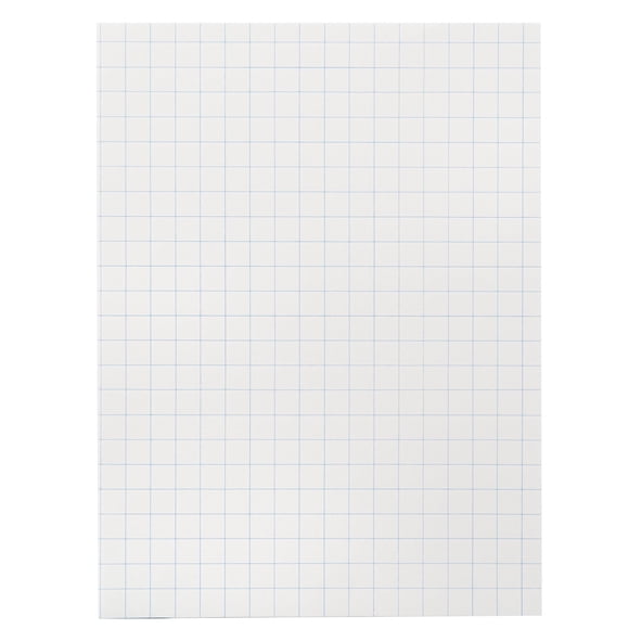 Graph Paper School Smart, regla de 1/2 cm, 23 x 30 cm, color blanco, 500 hojas