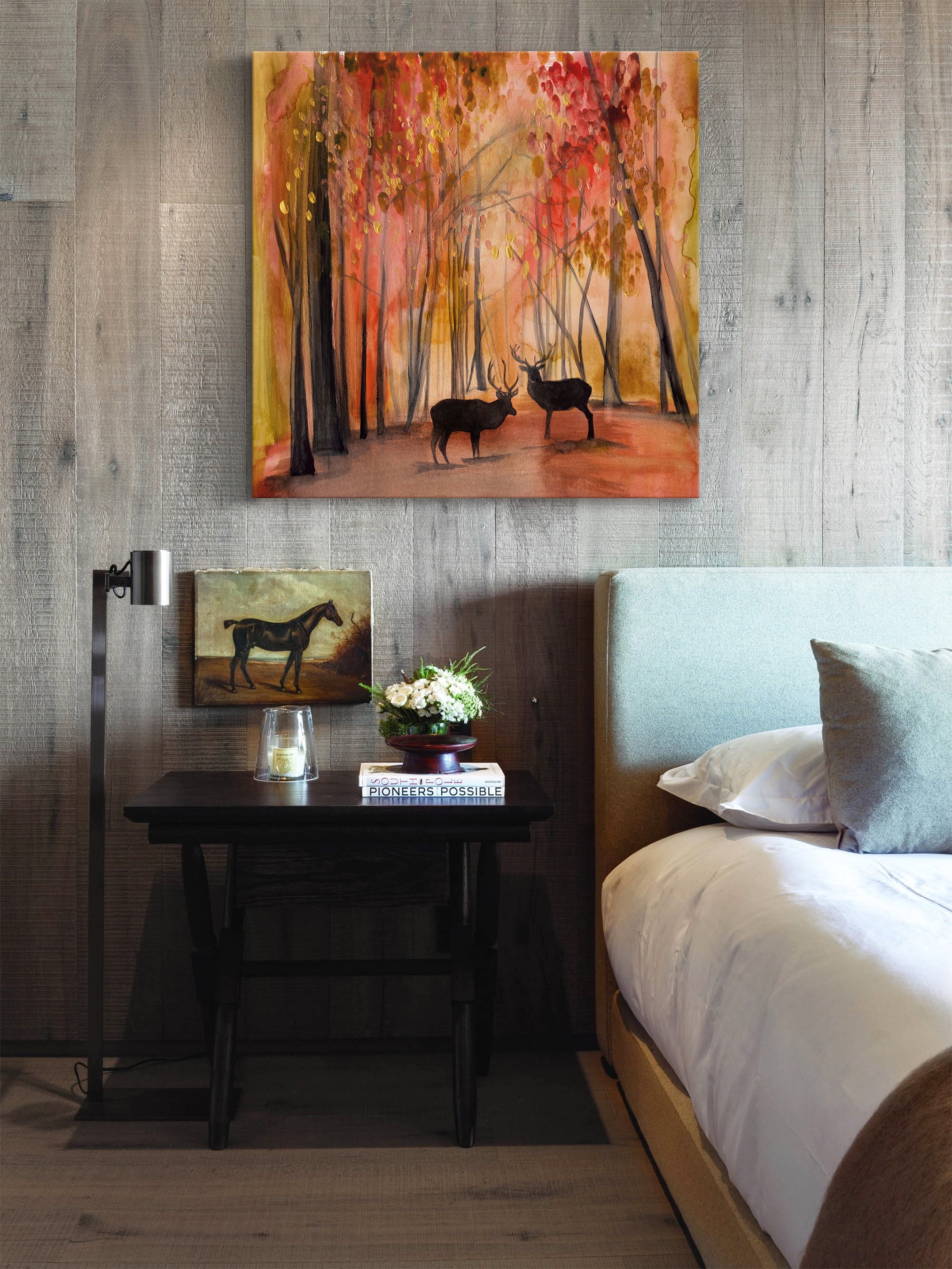 "Autumn Moose" Painting Print on Wrapped Canvas