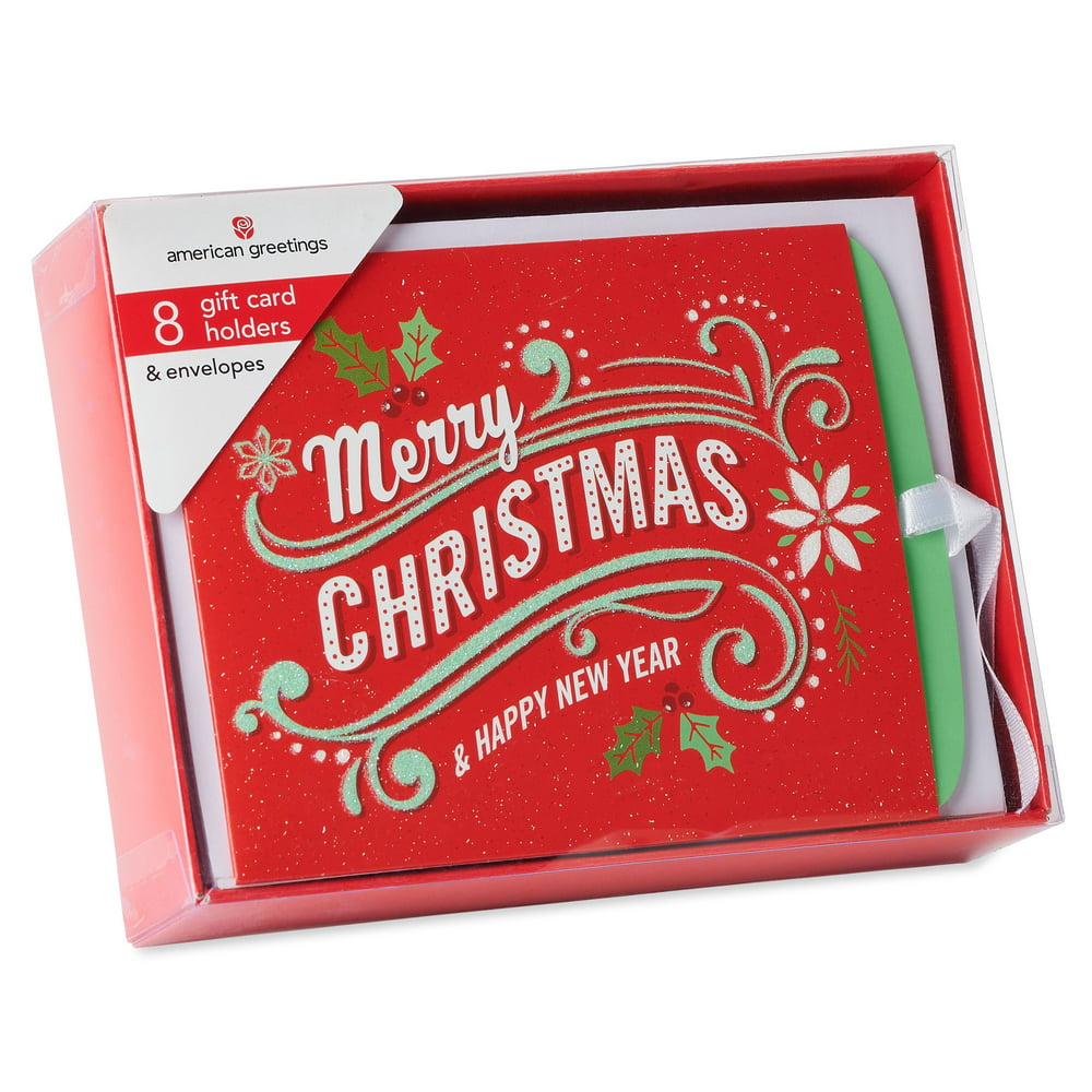 American Greetings 8Count Christmas Gift Card Holder with