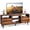 Retro Brown, variant on GALAXHERO TV Stand for 65-Inch TV, 58-Inch Entertainment Center with 2 Storage Cabinets, Media Console for Living Room, Bedroom, Office, Black