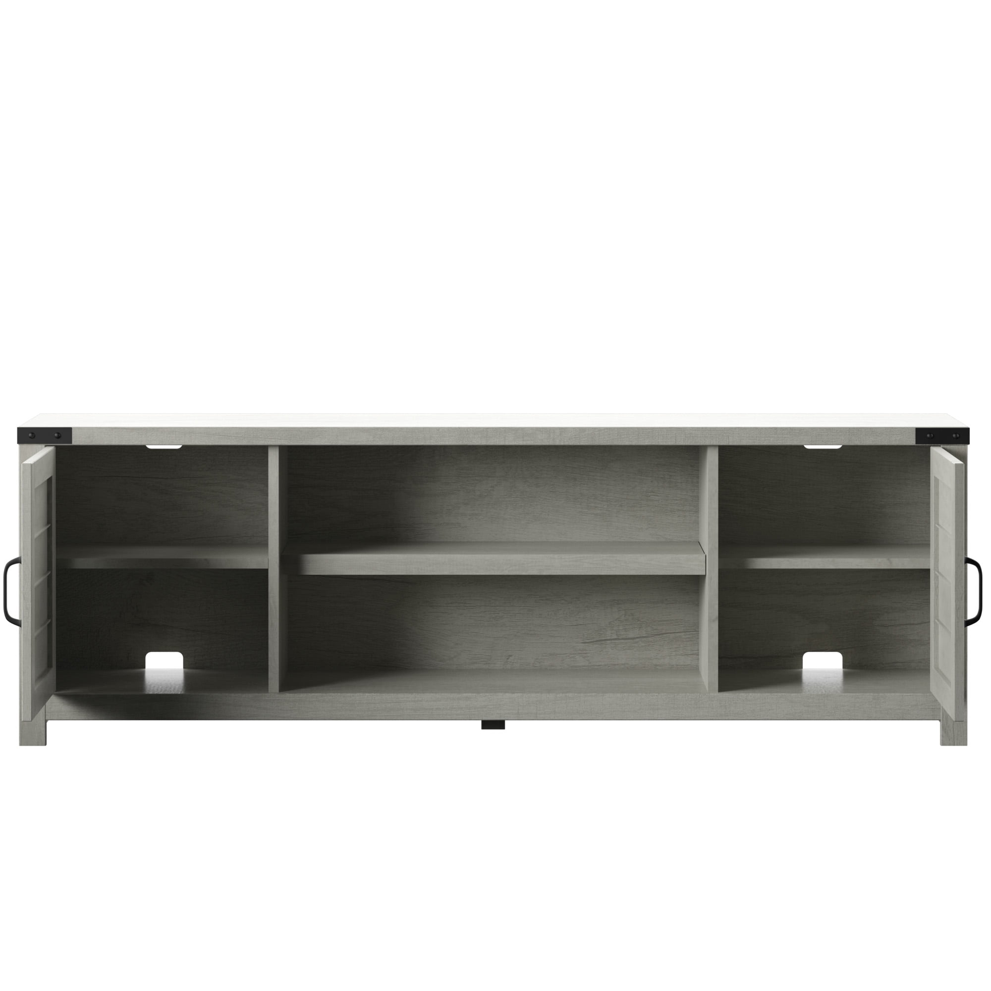 TV Stand for TVs up to 80 with Farmhouse Design in Fairfax Oak
