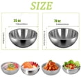thumbnail image 2 of Salad Bowl, 70oz Dip Chiller Bowl, Stainless Steel Double Walled Insulated Ice Serving Bowl with Water Injection Hole for Salsa, Guacamole, Sauces, Salad Food Hot or Cold, 2 of 8