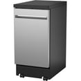 thumbnail image 3 of GE® 18" Stainless Steel Interior Portable Dishwasher with Sanitize Cycle, 3 of 5
