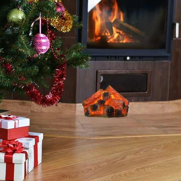 UPKOCH Fake Fire Resin 1Set 5.5x4.7x3.7in