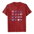 thumbnail image 5 of Duqingm Usa Shirt 250 Anniversary USA Shirt Women 4th of July Shirts 1776-2026 251th Birthday T-Shirt Patriotic Shirts Tops Red,XL, 5 of 5