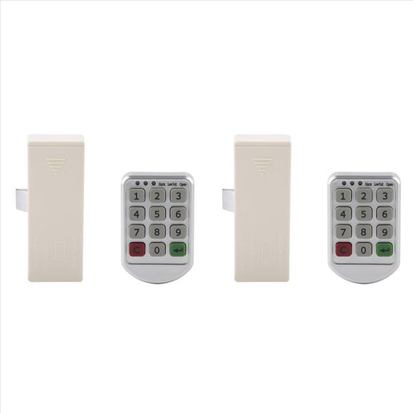 2X ABS Plastic Panel Digital Electronic Intelligent Password Keypad Number Cabinet Door Lock Digital Cabinet Door Lock