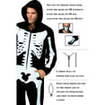 thumbnail image 7 of Prestigez Kids Family Skeleton Onesie Pajama Costume Union Suit Sleepwear With Hood, Mask, And Socks, White - Skeleton, Size: Kids - 8, 7 of 7