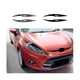 thumbnail image 2 of For Fiesta Mk6 2008-2012 Glossy Black Front Headlight Cover Head Light Lamp Eyelid Eyebrow Trim, 2 of 5