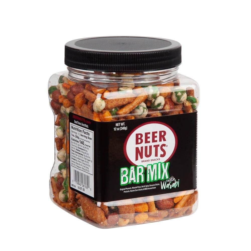 BEER NUTS 12 oz. Jar Bar Mix with Wasabi