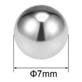 thumbnail image 2 of Uxcell Bearing Balls Metric 304 Stainless Steel Grade G100 Precision Ball 7mm, 2 of 3