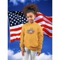 thumbnail image 2 of 4Th July Hand Drawn Text Hoodie Juniors -Image by Shutterstock,  Large, 2 of 4