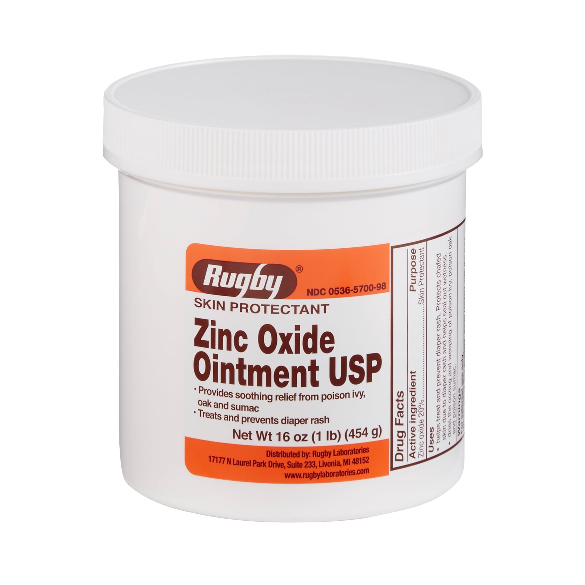 Rugby Zinc Oxide Ointment, 16 Oz.