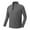 Gray, variant on BADHUB Men's 1/4 Zip Workout T Shirt Quick Dry Stretch Long Sleeve Golf Athletic T-Shirts Valentie's Day Gift for Boyfriend Black L
