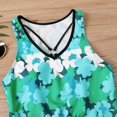 thumbnail image 6 of Women's Plus Size Bikini Set Printed Sling Two Piece Sexy Swimsuit for Beach Vacation Summer,Green,5XL, 6 of 7