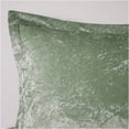 thumbnail image 4 of JERFIT Green Crushed Velvet Comforter Set Queen Full, Diamond Quilted Bedding Set with 2 Shams & Decorative Pillow, Hypoallergenic Polyester Microfiber, 4 of 10