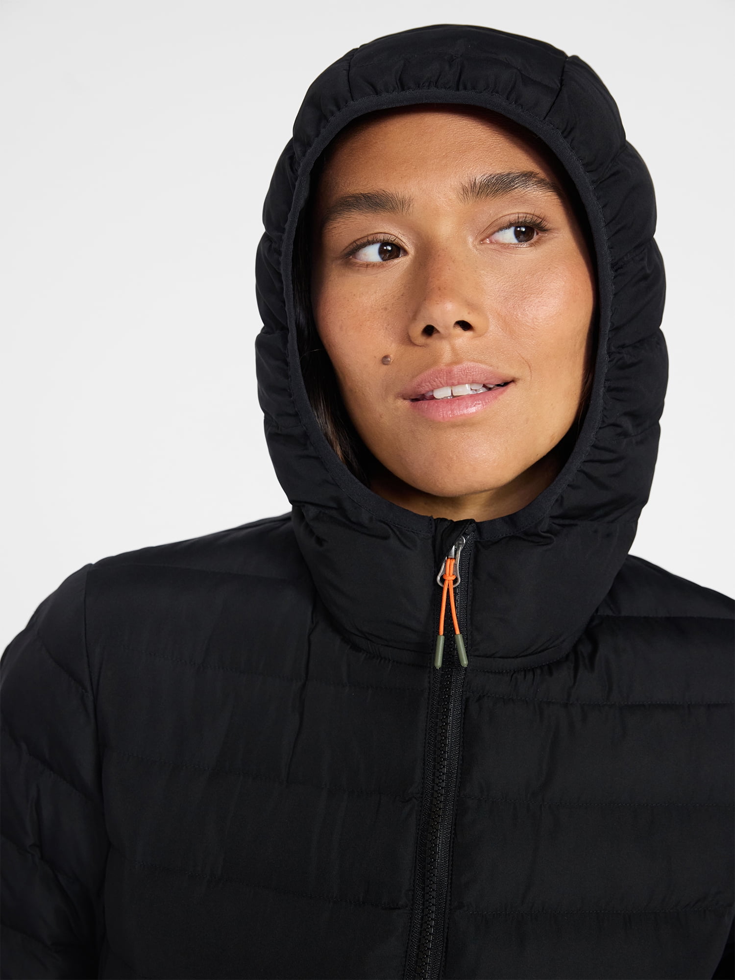 Ozark Trail Women's and Women's Plus Size Core Puffer Jacket with Hood, Sizes XS-3X