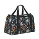 thumbnail image 2 of Fotbe Cute ghost in the flowers Bolsa de Viaje con Estampado, Bolsa de Fin de Semana para Mujer con Compartimento para Zapatos, Bolsa de Gimnasio con Bolsillo Húmedo, 2 of 7