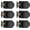 Matt Black, variant on 3 Pack Black Interior Door Knobs for Bathroom & Bedroom, Pismo Doorknob Turn Lock with Square Rosette, Heavy Duty Privacy Door Knob with Lock
