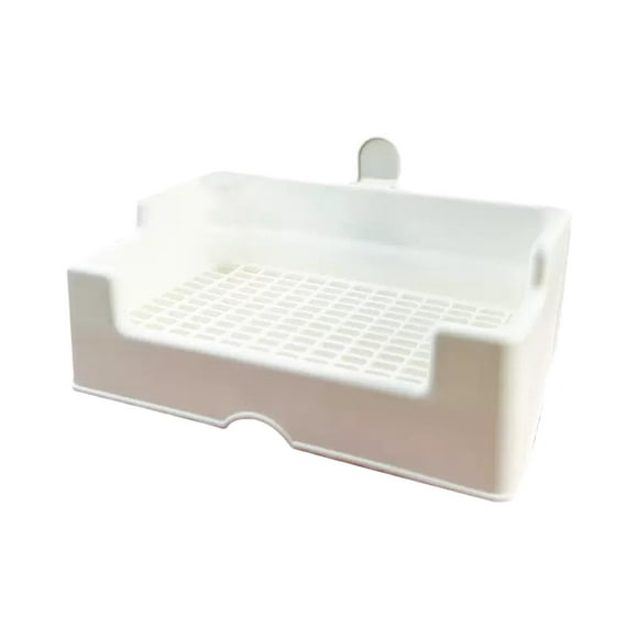 Cajas de Arena para Conejos con Inodoro para Mascotas con Deflector Alto para Hámster, Chinchilla, Hurón