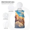 thumbnail image 3 of Pofeuu Cloud Sleeping Cat Print Basketball Jersey, Shirts for Men Youth Basketball Jersey Crew Neck-XX-Large, 3 of 6