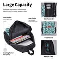 thumbnail image 4 of Easygdp Penguins Mochila para Niños y Niñas con Set de Caja de Almuerzo y Estuche para Lápices 3 en 1, Mochila Escolar Estampada para Adolescentes, 4 of 7