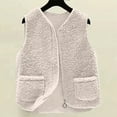 thumbnail image 2 of Niaviben Zip Up Vest Women Long Vest for Women Sleeveless Womens Vest Hoodie for Women Womens Coat Womens Hoodies Cute Hoodies White 4XL, 2 of 7