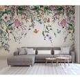 thumbnail image 3 of GK Wall Design  Colorful Flowers Leave Floral Peel&Stick Wallpaper H:75"  x W:112", 3 of 4